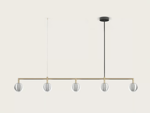 DOUL - LED glass and steel pendant lamp with dimmer _ Aromas del Campo